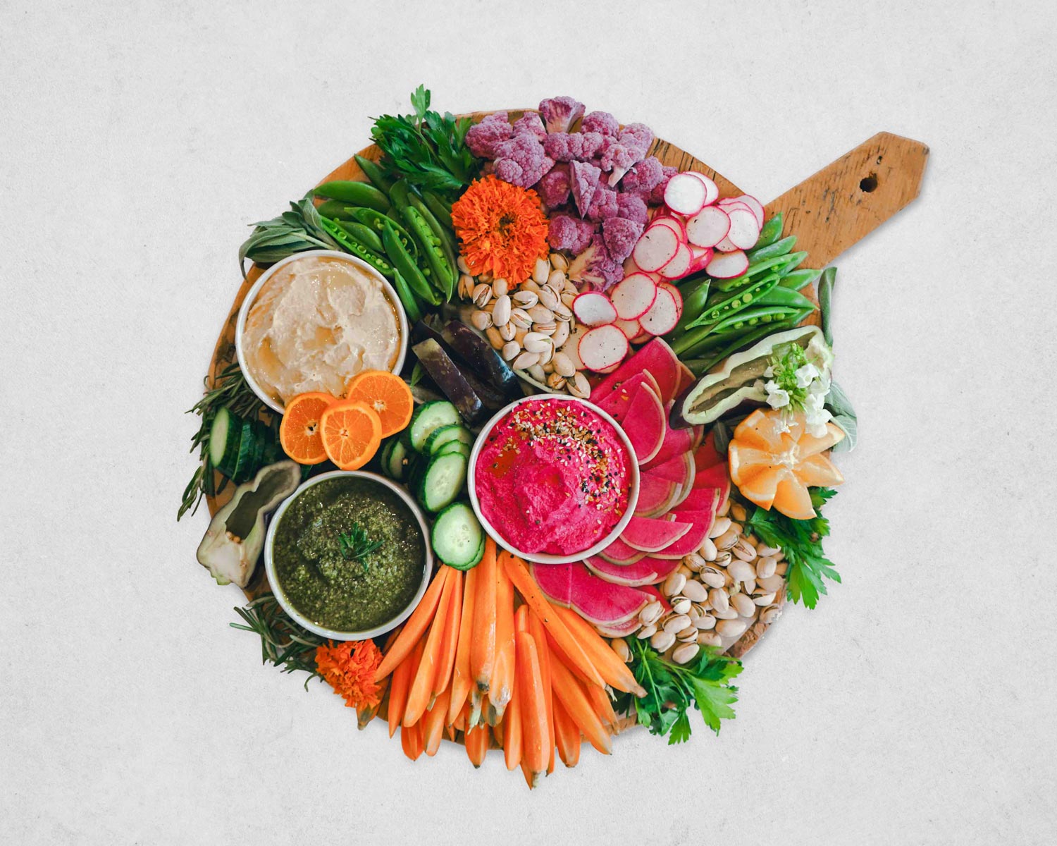 Gronnsaker - [vegetable crudités]